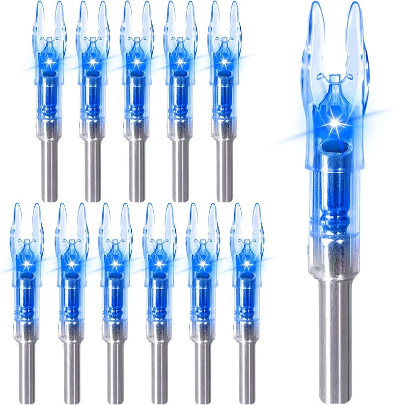 LEANPRO Store 6/12 PCS S Lighted Nocks for Arrows .244"/6.2mm Inside Diameter Lighted Arrow Nocks for Archery Hunting - Image 1